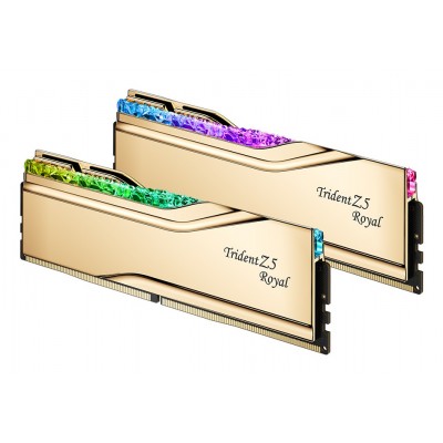 DIMM 64 GB DDR5-6000 (gold, F5-6000J2836G32GX2-TR5G, Trident Z5 Royal, INTEL XMP) DIMM 64 GB DDR5-6000 (gold, F5-6000J2836G32GX2-TR5G, Trident Z5 Royal, INTEL XMP)