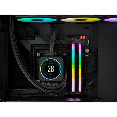 DIMM 32 GB DDR5-6000 (2x 16 GB) Dual-Kit (schwarz, CMH32GX5M2B6000C38, Vengeance RGB, INTEL XMP)