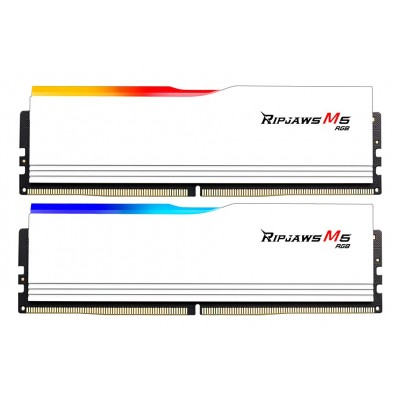 DIMM 64 GB DDR5-6000 (2x 32 GB) Dual-Kit (weiß, F5-6000J2836G32GX2-RM5RW, Ripjaws M5, INTEL XMP) DIMM 64 GB DDR5-6000 (2x 32 GB) Dual-Kit (weiß, F5-6000J2836G32GX2-RM5RW, Ripjaws M5, INTEL XMP)