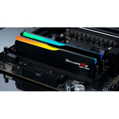 DIMM 48 GB DDR5-6000 (2x 24 GB) Dual-Kit (schwarz, F5-6000J3036F24GX2-RM5NRK, Ripjaws M5 Neo RGB, AMD EXPO) DIMM 48 GB DDR5-6000 (2x 24 GB) Dual-Kit (schwarz, F5-6000J3036F24GX2-RM5NRK, Ripjaws M5 Neo RGB, AMD EXPO)