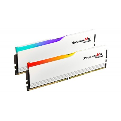 DIMM 64 GB DDR5-6000 (2x 32 GB) Dual-Kit (weiß, F5-6000J2836G32GX2-RM5NRW, Ripjaws M5 Neo RGB, AMD EXPO) DIMM 64 GB DDR5-6000 (2x 32 GB) Dual-Kit (weiß, F5-6000J2836G32GX2-RM5NRW, Ripjaws M5 Neo RGB, AMD EXPO)