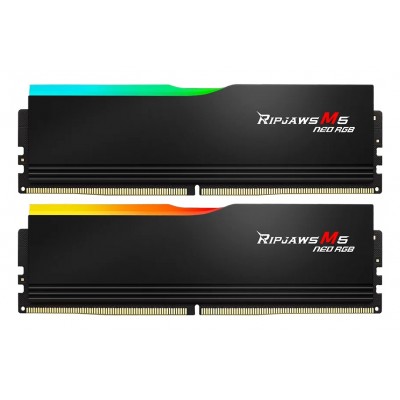 DIMM 64 GB DDR5-6000 (2x 32 GB) Dual-Kit (schwarz, F5-6000J3040G32GX2-RM5NRK, Ripjaws M5 Neo, AMD EXPO) DIMM 64 GB DDR5-6000 (2x 32 GB) Dual-Kit (schwarz, F5-6000J3040G32GX2-RM5NRK, Ripjaws M5 Neo, AMD EXPO)