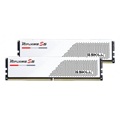 DIMM 96 GB DDR5-6000 (2x 48 GB) Dual-Kit (weiß, F5-6000J3036F48GX2-RS5W, Ripjaws S5, INTEL XMP, AMD EXPO) DIMM 96 GB DDR5-6000 (2x 48 GB) Dual-Kit (weiß, F5-6000J3036F48GX2-RS5W, Ripjaws S5, INTEL XMP, AMD EXPO)