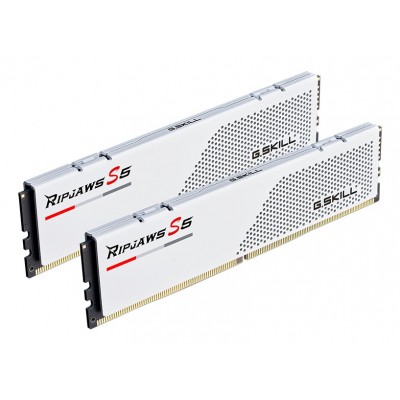 DIMM 96 GB DDR5-6000 (2x 48 GB) Dual-Kit (weiß, F5-6000J3036F48GX2-RS5W, Ripjaws S5, INTEL XMP, AMD EXPO) DIMM 96 GB DDR5-6000 (2x 48 GB) Dual-Kit (weiß, F5-6000J3036F48GX2-RS5W, Ripjaws S5, INTEL XMP, AMD EXPO)