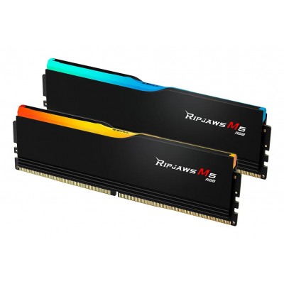 DIMM 32 GB DDR5-6000 (2x 16 GB) Dual-Kit (schwarz, F5-6000J3636F16GX2-RM5RK, Ripjaws M5 RGB, INTEL XMP) DIMM 32 GB DDR5-6000 (2x 16 GB) Dual-Kit (schwarz, F5-6000J3636F16GX2-RM5RK, Ripjaws M5 RGB, INTEL XMP)