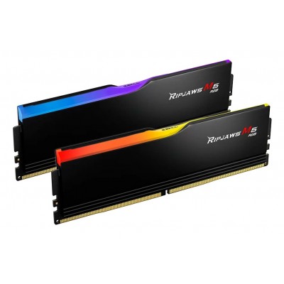 DIMM 32 GB DDR5-6000 (2x 16 GB) Dual-Kit (schwarz, F5-6000J3636F16GX2-RM5RK, Ripjaws M5 RGB, INTEL XMP) DIMM 32 GB DDR5-6000 (2x 16 GB) Dual-Kit (schwarz, F5-6000J3636F16GX2-RM5RK, Ripjaws M5 RGB, INTEL XMP)
