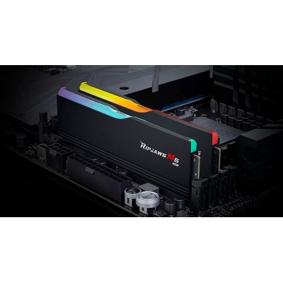 DIMM 32 GB DDR5-6000 (2x 16 GB) Dual-Kit (schwarz, F5-6000J3636F16GX2-RM5RK, Ripjaws M5 RGB, INTEL XMP) DIMM 32 GB DDR5-6000 (2x 16 GB) Dual-Kit (schwarz, F5-6000J3636F16GX2-RM5RK, Ripjaws M5 RGB, INTEL XMP)