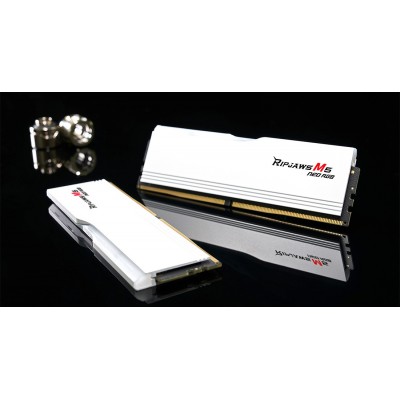 DIMM 32 GB DDR5-6000 (2x 16 GB) Dual-Kit (weiß, F5-6000J3636F16GX2-RM5NRW, Ripjaws M5 Neo RGB, AMD EXPO) DIMM 32 GB DDR5-6000 (2x 16 GB) Dual-Kit (weiß, F5-6000J3636F16GX2-RM5NRW, Ripjaws M5 Neo RGB, AMD EXPO)