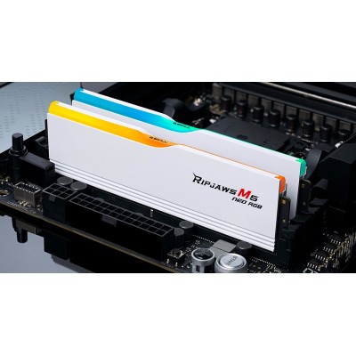 DIMM 32 GB DDR5-6000 (2x 16 GB) Dual-Kit (weiß, F5-6000J3636F16GX2-RM5NRW, Ripjaws M5 Neo RGB, AMD EXPO) DIMM 32 GB DDR5-6000 (2x 16 GB) Dual-Kit (weiß, F5-6000J3636F16GX2-RM5NRW, Ripjaws M5 Neo RGB, AMD EXPO)