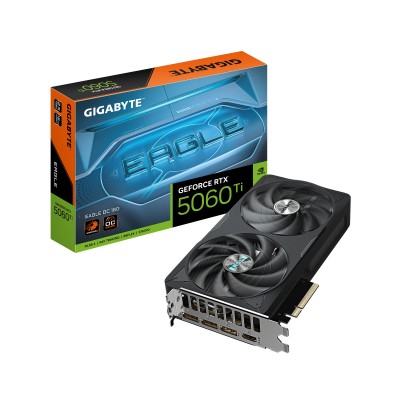 Scheda Video GIGABYTE NvidiaGeForce RTX 5060 Ti 16GB Eagle OC GDDR7 Nero Scheda Video GIGABYTE NvidiaGeForce RTX 5060 Ti 16GB Eagle OC GDDR7 Nero