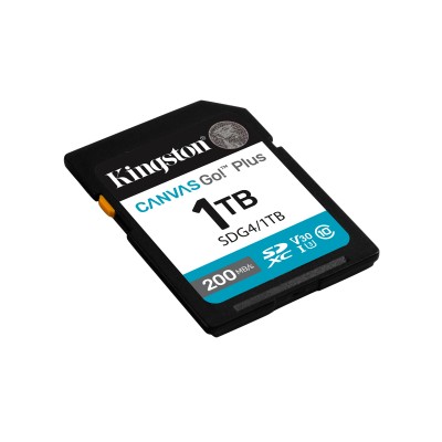 SDXC Canvas Go Plus Kingston Technology 1TB Gen4 200MB s C10 UHS-I U3 V30