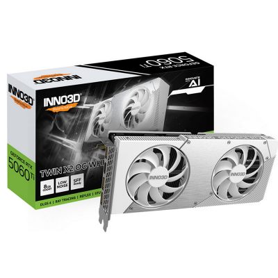Scheda Video INNO3D Nvidia GeForce RTX 5060 Ti 8GB TWIN X2 OC GDDR7 Bianco Scheda Video INNO3D Nvidia GeForce RTX 5060 Ti 8GB TWIN X2 OC GDDR7 Bianco