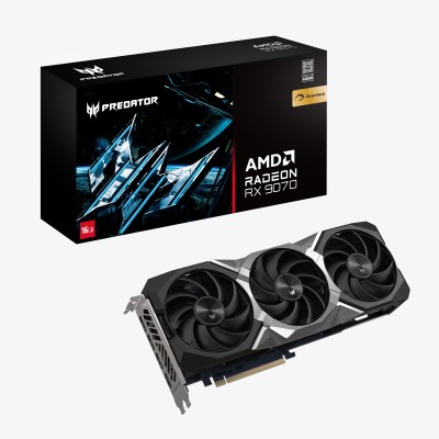 Scheda Video Acer Predator BiFrost AMD Radeon RX 9070 16G OC GDDR6 Nero Scheda Video Acer Predator BiFrost AMD Radeon RX 9070 16G OC GDDR6 Nero