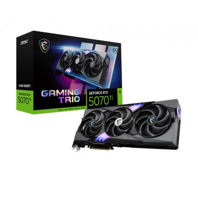 Scheda Video MSI NvidiaGeForce RTX 5070 Ti 16G Gaming TRIO OC 16GB GDDR7 Nero Scheda Video MSI NvidiaGeForce RTX 5070 Ti 16G Gaming TRIO OC 16GB GDDR7 Nero
