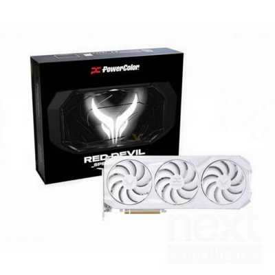 Scheda Video Powercolor Radeon RX 9070XT Red Devil Spectral OC 16GB GDDR6 Bianco
