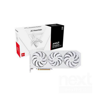 Scheda Video PowerColor AMD Radeon RX 9070 XT OC Hellhound Spectral 16GB GDDR6 Bianco Scheda Video PowerColor AMD Radeon RX 9070 XT OC Hellhound Spectral 16GB GDDR6 Bianco