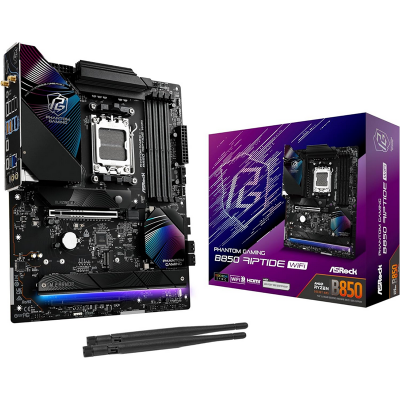 Scheda Madre ASROCK B850 Phantom Gaming Riptide WIFI Socket AM5 DDR5 ATX Scheda Madre ASROCK B850 Phantom Gaming Riptide WIFI Socket AM5 DDR5 ATX