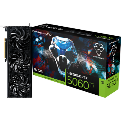 Scheda Video Gainward GeForce RTX 5060 Ti Python III NVIDIA 16 GB GDDR7 Scheda Video Gainward GeForce RTX 5060 Ti Python III NVIDIA 16 GB GDDR7