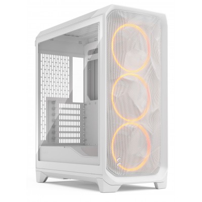 Case Fractal Design Meshify 3 RGB TG Clear Midi-Tower E-ATX Bianco