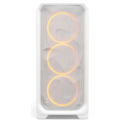 Case Fractal Design Meshify 3 RGB TG Clear Midi-Tower E-ATX Bianco