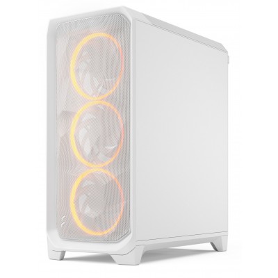Case Fractal Design Meshify 3 RGB TG Clear Midi-Tower E-ATX Bianco
