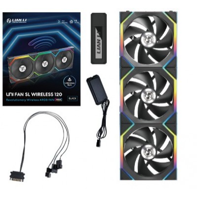 Ventola Lian Li UNI FAN SL ARGB PWM 120 mm Kit da 3 Nero Ventola Lian Li UNI FAN SL ARGB PWM 120 mm Kit da 3 Nero