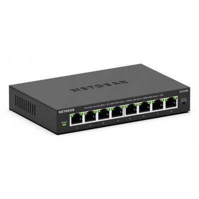 NETGEAR Switch 8-port 10 100 1000 GS308E-400EUS NETGEAR Switch 8-port 10 100 1000 GS308E-400EUS