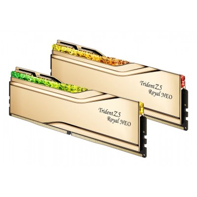 DIMM 96 GB DDR5-6000 (gold, F5-6000J2836F48GX2-TR5NG, TZ5 Royal Neo Gold, AMD EXPO) DIMM 96 GB DDR5-6000 (gold, F5-6000J2836F48GX2-TR5NG, TZ5 Royal Neo Gold, AMD EXPO)