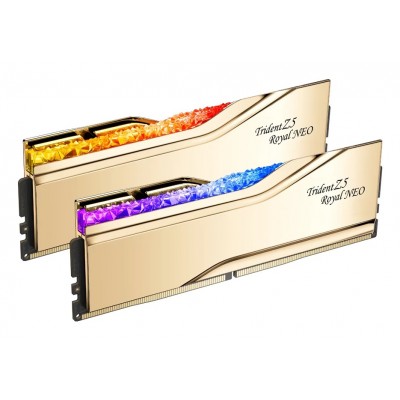 DIMM 96 GB DDR5-6000 (gold, F5-6000J2836F48GX2-TR5NG, TZ5 Royal Neo Gold, AMD EXPO) DIMM 96 GB DDR5-6000 (gold, F5-6000J2836F48GX2-TR5NG, TZ5 Royal Neo Gold, AMD EXPO)