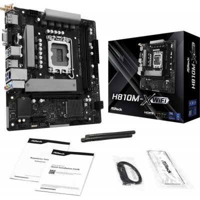 Scheda Madre ASROCK H810M-X WiFi Micro-ATX DDR5 Socket LGA 1851 Scheda Madre ASROCK H810M-X WiFi Micro-ATX DDR5 Socket LGA 1851