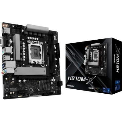Scheda Madre ASROCK H810M-X Micro-ATX DDR5 Socket LGA 1851 Scheda Madre ASROCK H810M-X Micro-ATX DDR5 Socket LGA 1851
