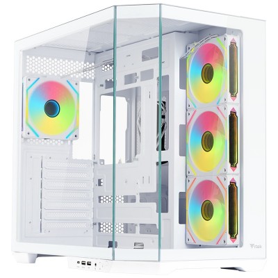 Case Itek DARK CAVE AKU Midi Tower Bianco