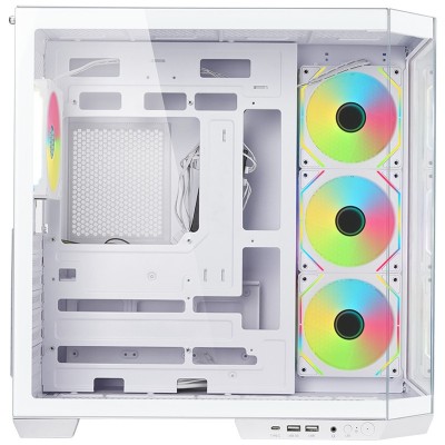 Case Itek DARK CAVE AKU Midi Tower Bianco