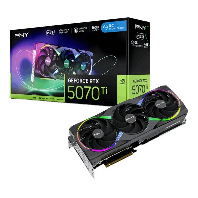 Scheda Video PNY GeForce RTX 5070TI 16GB ARGB Gaming Overclocked Triple Fan PLUS Scheda Video PNY GeForce RTX 5070TI 16GB ARGB Gaming Overclocked Triple Fan PLUS