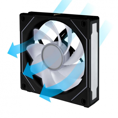 Ventole Lian Li UNI FAN SL-INF 120 ARGB Ventola PWM Reverse Blade Kit Da 3 Con Controller Incluso 120mm Nero