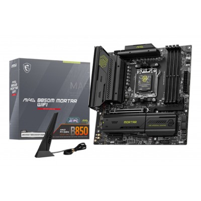 Scheda Madre MSI MAG B850M MORTAR WIFI Micro-ATX DDR5 Socket AM5 Scheda Madre MSI MAG B850M MORTAR WIFI Micro-ATX DDR5 Socket AM5
