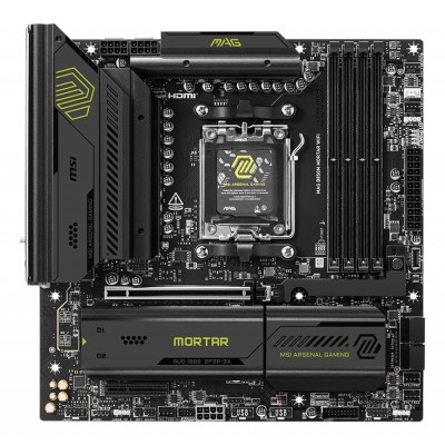 Scheda Madre MSI MAG B850M MORTAR WIFI Micro-ATX DDR5 Socket AM5 Scheda Madre MSI MAG B850M MORTAR WIFI Micro-ATX DDR5 Socket AM5