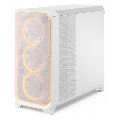 Case Fractal Design Meshify 3 XL Ambience Pro RGB Clear Tint White Big Tower Case Fractal Design Meshify 3 XL Ambience Pro RGB Clear Tint White Big Tower