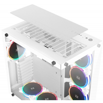 Case Xigmatek Aquarius Plus Arctic Midi Tower Bianco