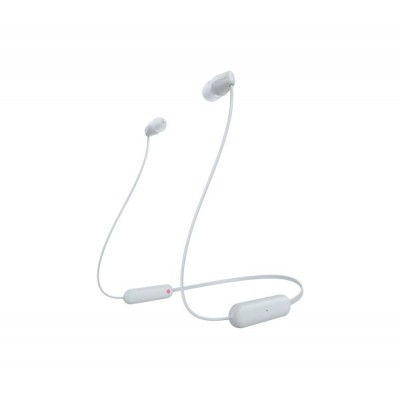 Auricolari Sony WI-C100W Bluetooth USB-C Bianco