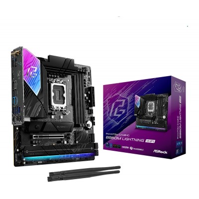 Scheda Madre ASROCK B860M Phantom Gaming Lightning WIFI LGA 1851 DDR5 Micro ATX Scheda Madre ASROCK B860M Phantom Gaming Lightning WIFI LGA 1851 DDR5 Micro ATX