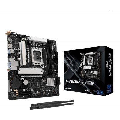Scheda Madre ASROCK B860M-X WIFI LGA 1851 DDR5 Micro ATX Scheda Madre ASROCK B860M-X WIFI LGA 1851 DDR5 Micro ATX