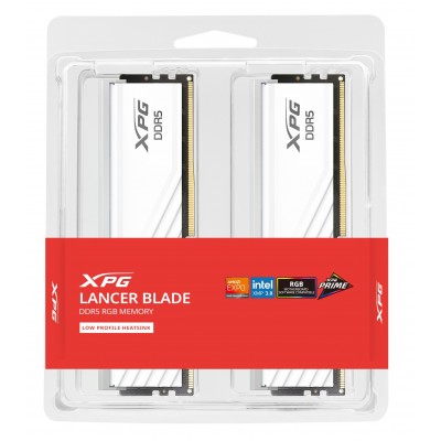 Ram ADATA XPG LANCER BLADE DDR5 6000Mhz 32GB (2X16) CL36 RGB XMP EXPO Bianco Ram ADATA XPG LANCER BLADE DDR5 6000Mhz 32GB (2X16) CL36 RGB XMP EXPO Bianco