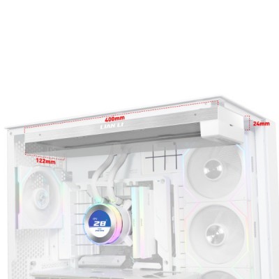 Dissipatore a Liquido Lian Li HYDROSHIFT II LCD-C 360N Fanless ARGB 360mm Bianco