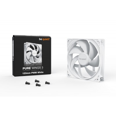 be quiet! LÃ¼fter Pure Wings 3 PWM - 120 mm, White