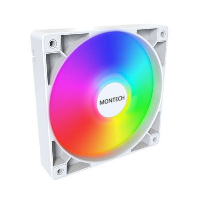 Montech GF120 PWM ARGB Lüfter, 3er Pack - 120mm, weiß Montech GF120 PWM ARGB Lüfter, 3er Pack - 120mm, weiß