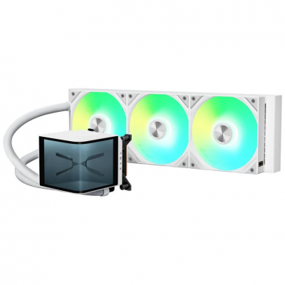 Dissipatore a Liquido TRYX PANORAMA 360 3D-AMOLED-Display 360mm ARGB Bianco Dissipatore a Liquido TRYX PANORAMA 360 3D-AMOLED-Display 360mm ARGB Bianco