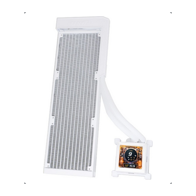 Dissipatore a Liquido Lian Li Hydroshift LCD 360 Fanless Bianco Dissipatore a Liquido Lian Li Hydroshift LCD 360 Fanless Bianco