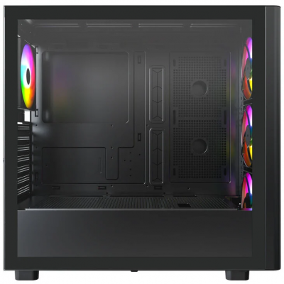 Case Montech XR Legno Midi Tower ATX ARGB Vetro Temperato Nero Case Montech XR Legno Midi Tower ATX ARGB Vetro Temperato Nero