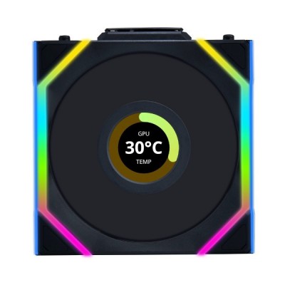 Ventole Lian Li UNI FAN SL Wireless LCD ARGB PWM Kit Da 3 Con Controller 120mm Nero Ventole Lian Li UNI FAN SL Wireless LCD ARGB PWM Kit Da 3 Con Controller 120mm Nero